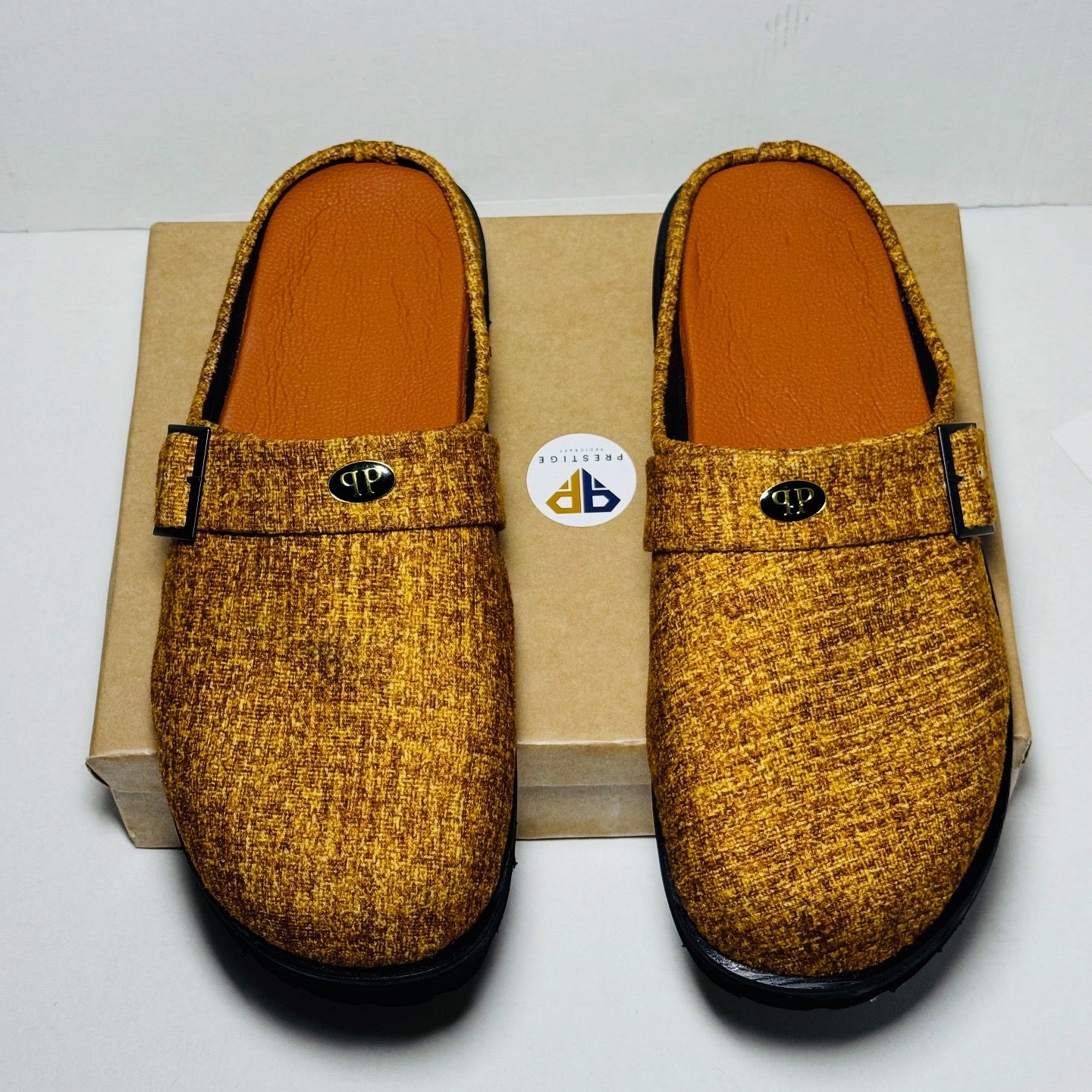 The Prestige Mules (Suede) with pin