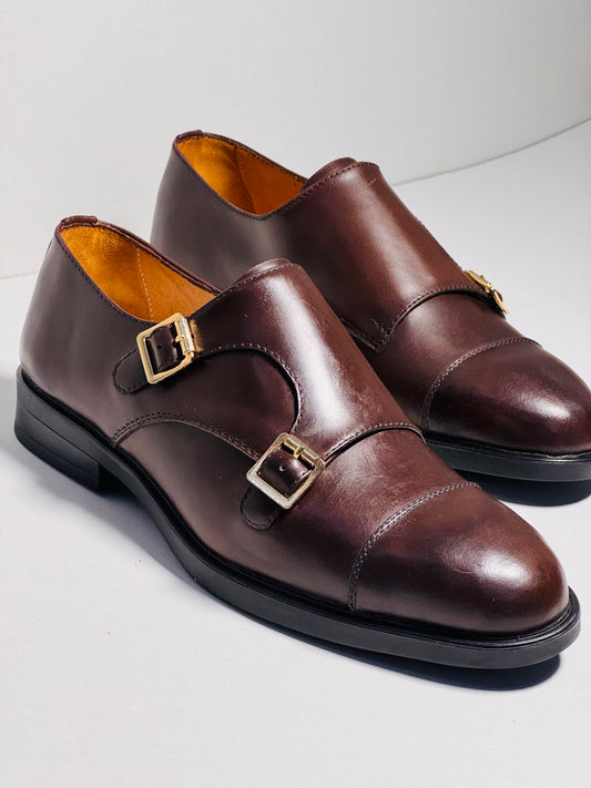The Prestige Double Monk Strap | Brown