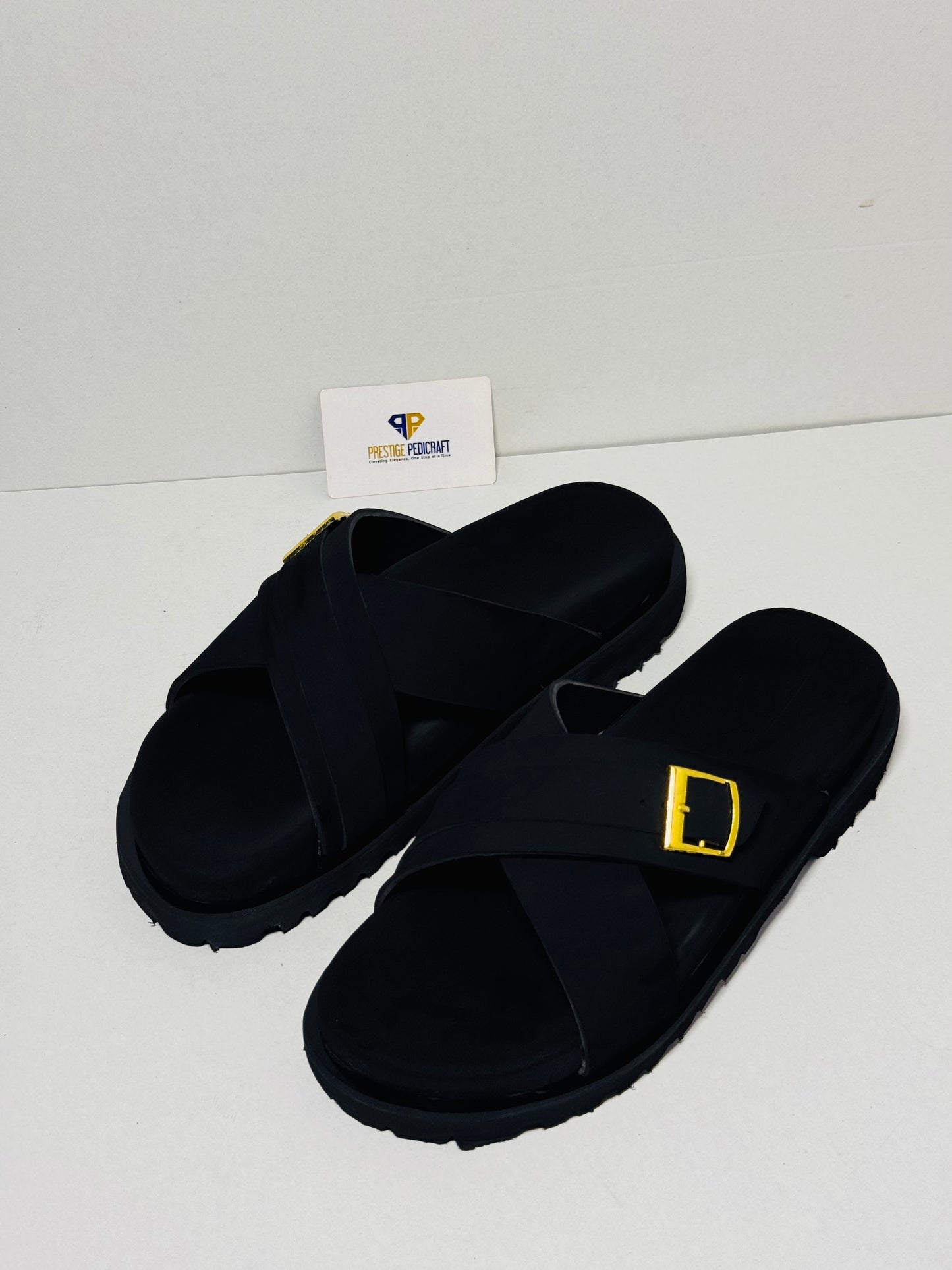 The Prestige Cross Slippers (Suede)