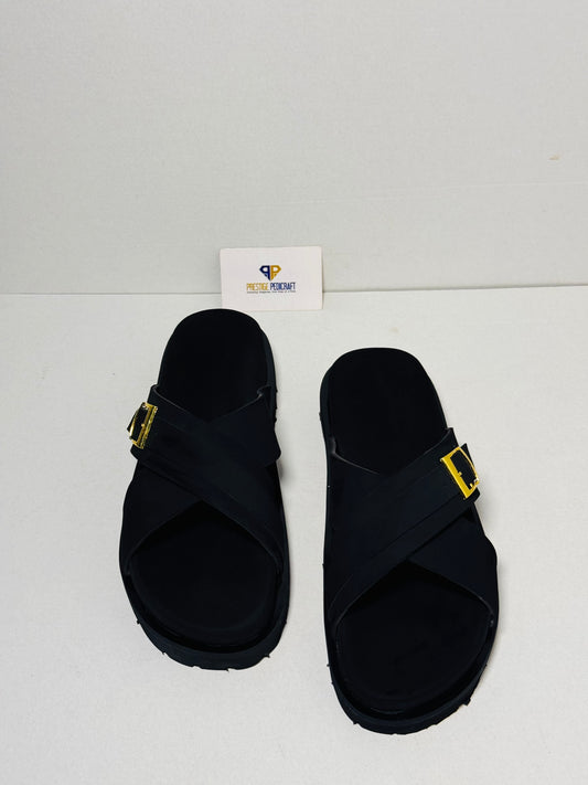 The Prestige Cross Slippers (Suede)