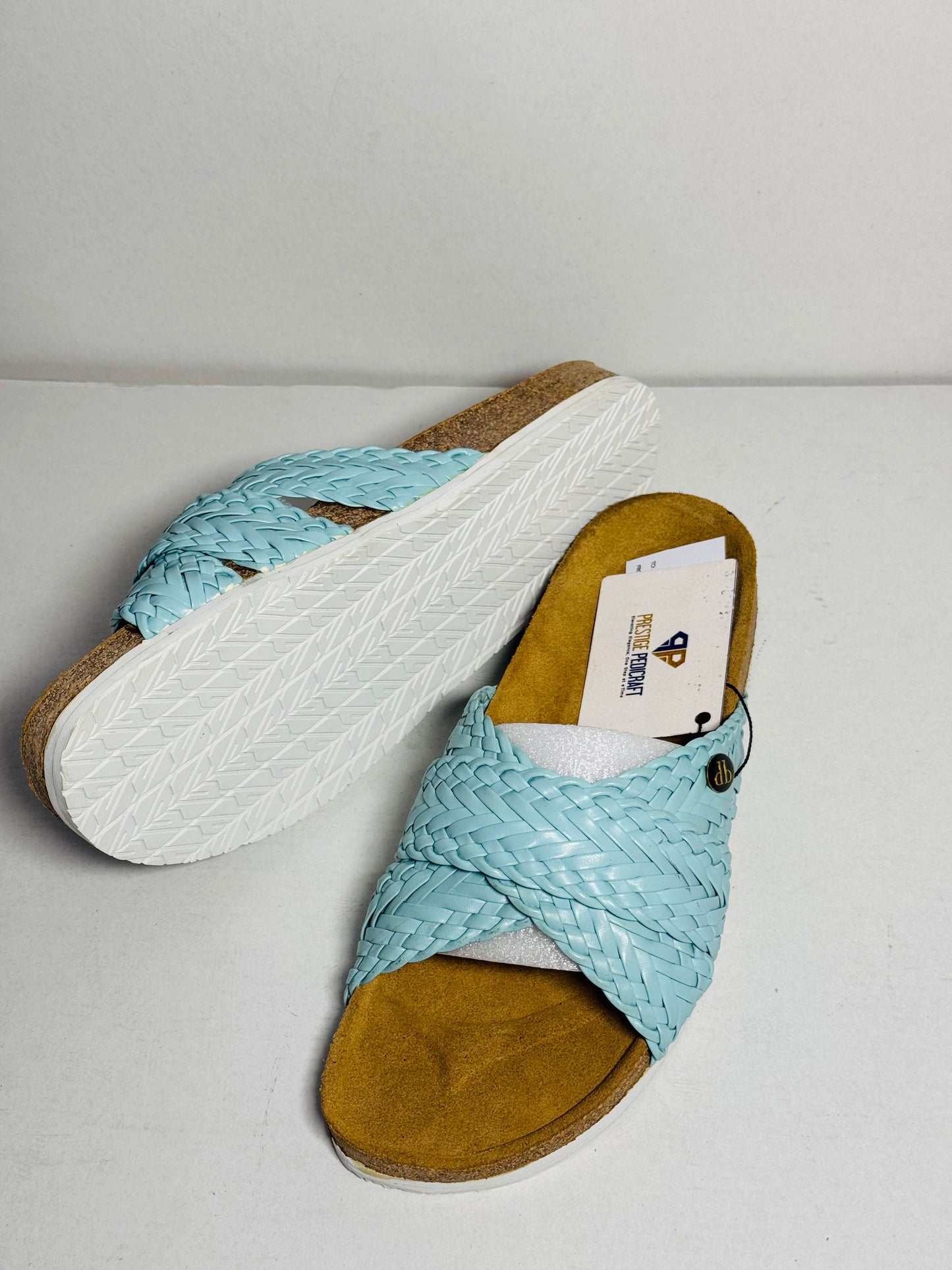 The Prestige Ziora Slides | Turquoise Glow