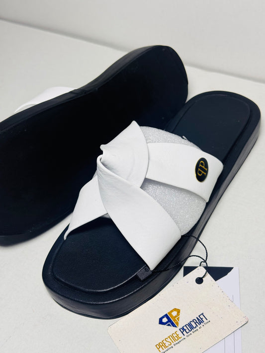 The Prestige Twist Cross Platform | White-Black