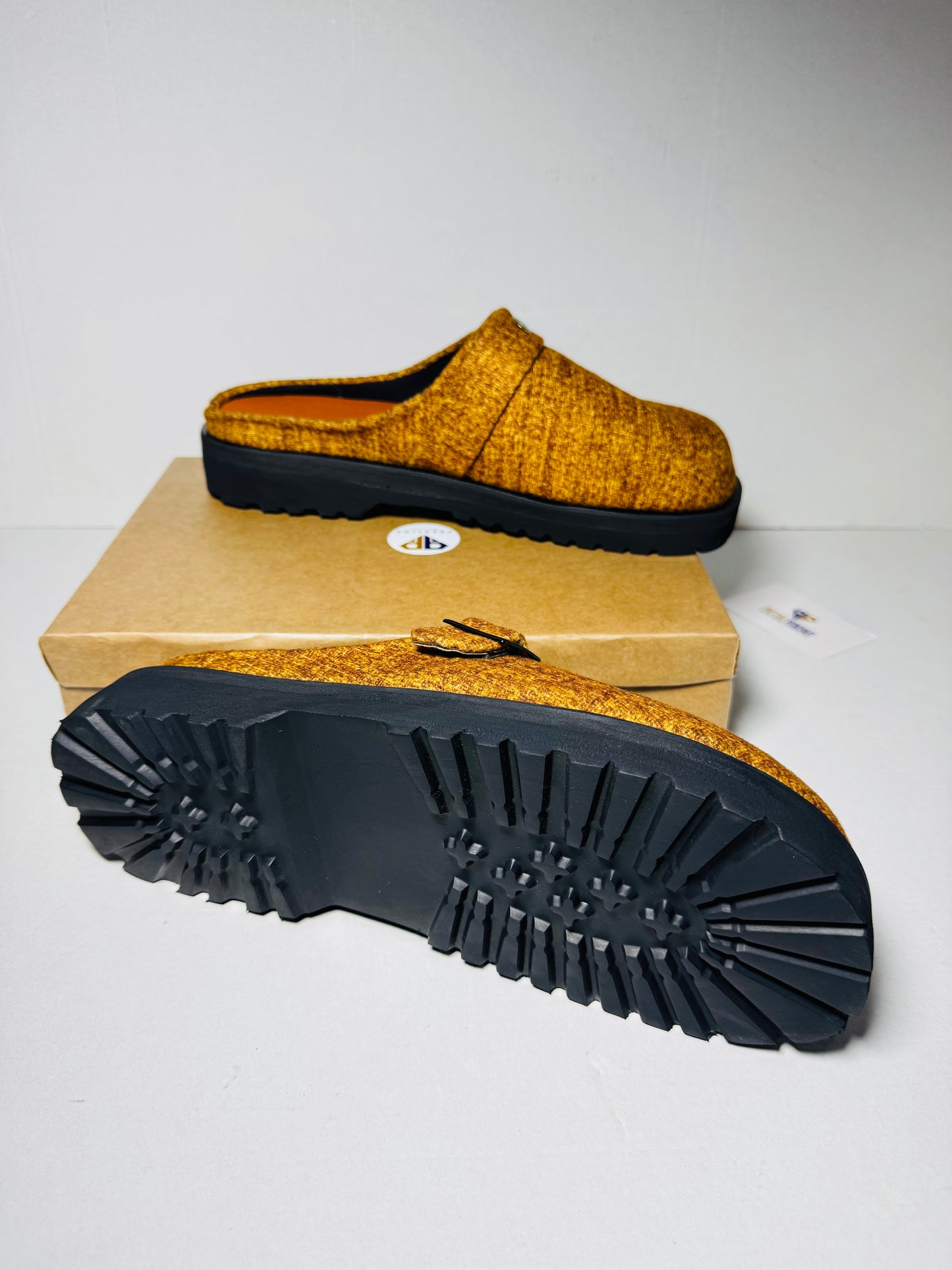The Prestige Mules (Suede) with pin
