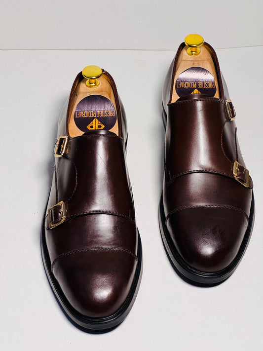 The Prestige Double Monk Strap | Brown