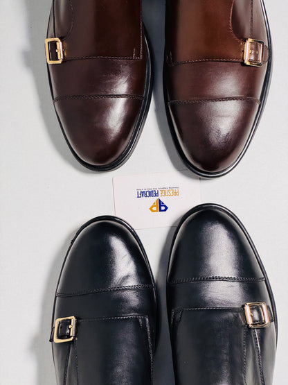 The Prestige Double Monk Strap | Black