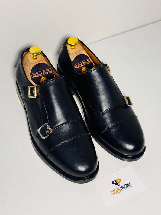 The Prestige Double Monk Strap | Black