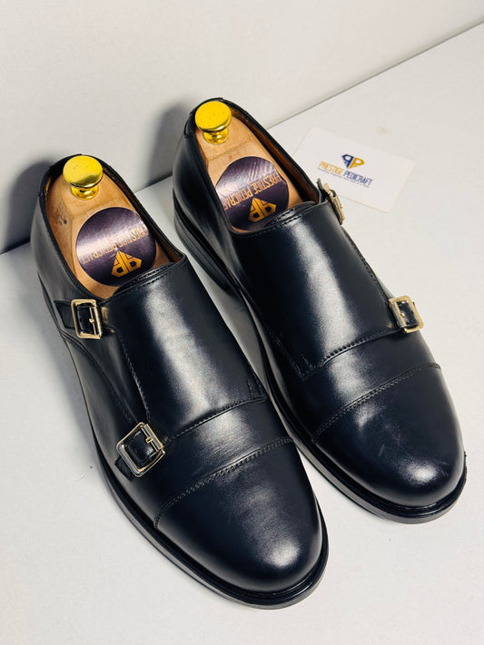 The Prestige Double Monk Strap | Black