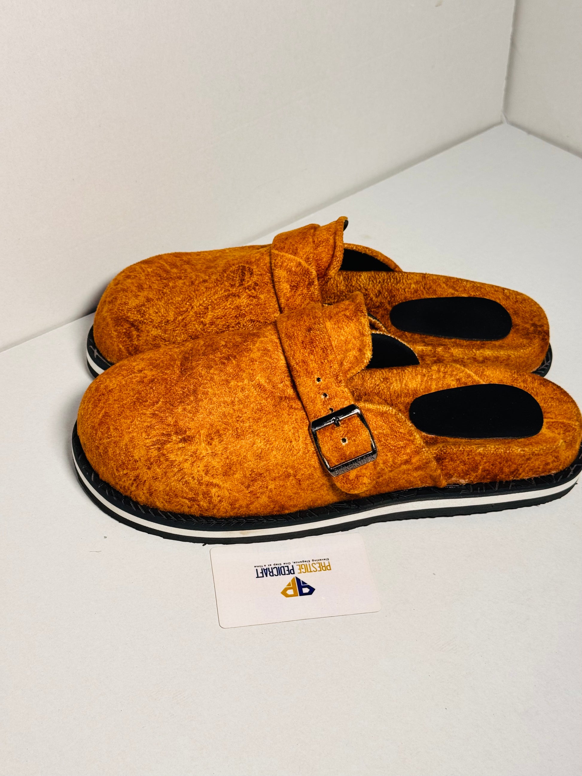The Prestige Mules (Suede) | zoomed in
