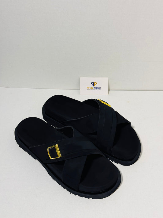 The Prestige Cross Slippers (Suede)