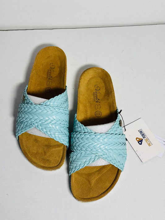 The Prestige Ziora Slides | Turquoise Glow