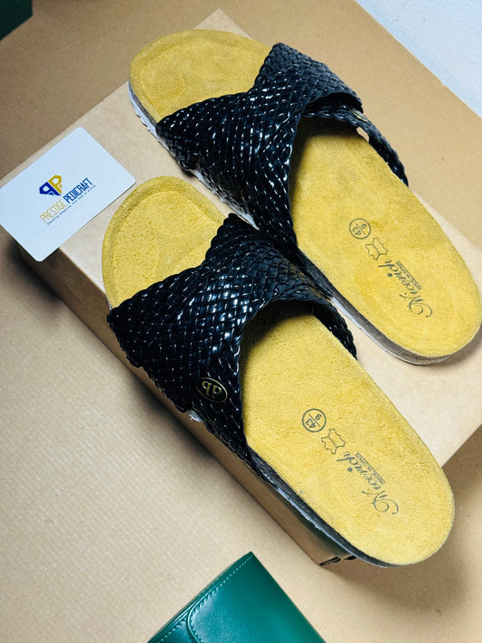 The Prestige Ziora Slides | Black